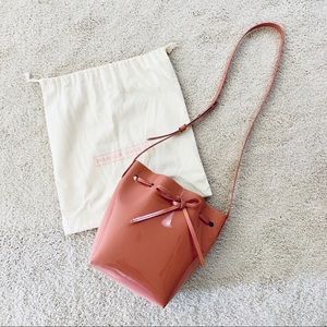 Mansur Gavriel Patent Mini Bucket Bag